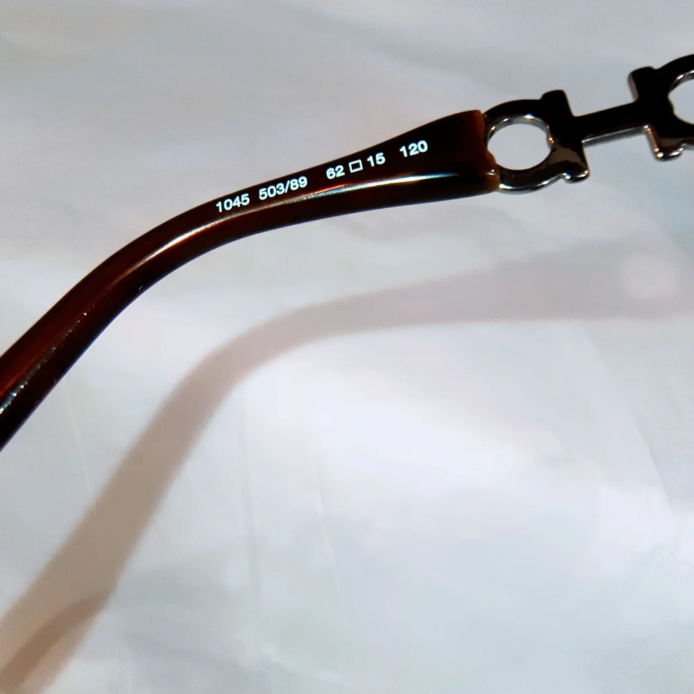 FERRAGAMO - Salvatore Ferragamo Brown Sunglasses with Muted Silver Frames & Case